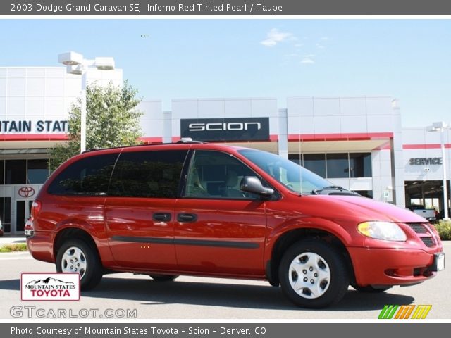 2003 Dodge Grand Caravan SE in Inferno Red Tinted Pearl