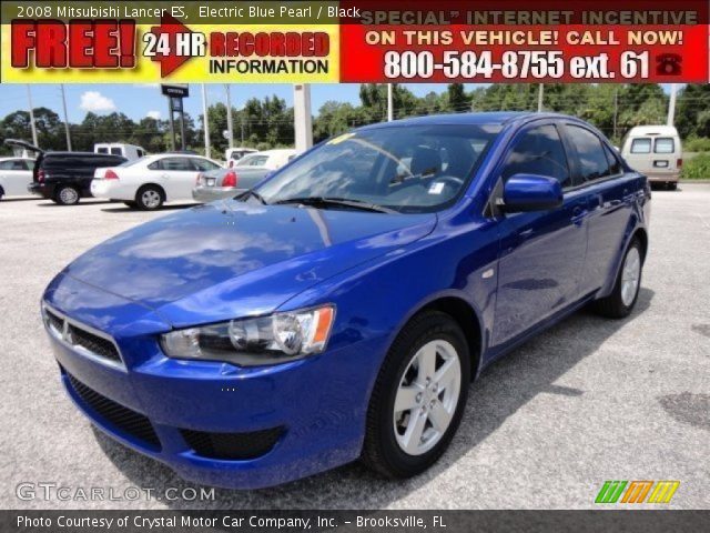 2008 Mitsubishi Lancer ES in Electric Blue Pearl
