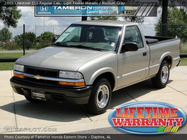 2003 Chevrolet S10 Regular Cab in Light Pewter Metallic