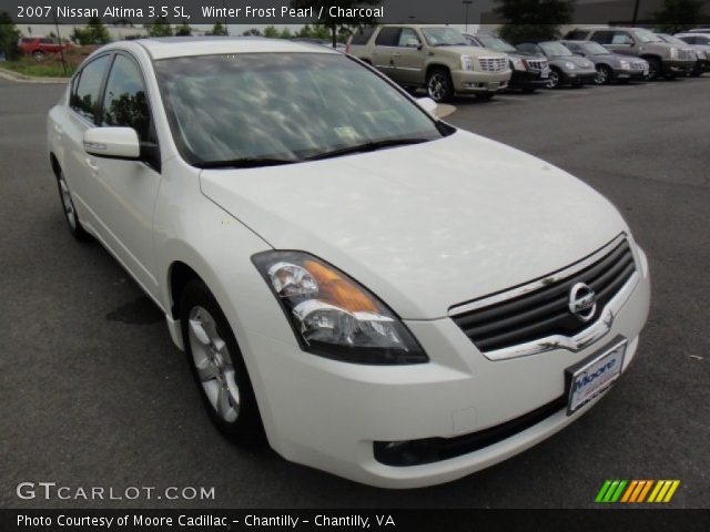 2007 Nissan Altima 3.5 SL in Winter Frost Pearl