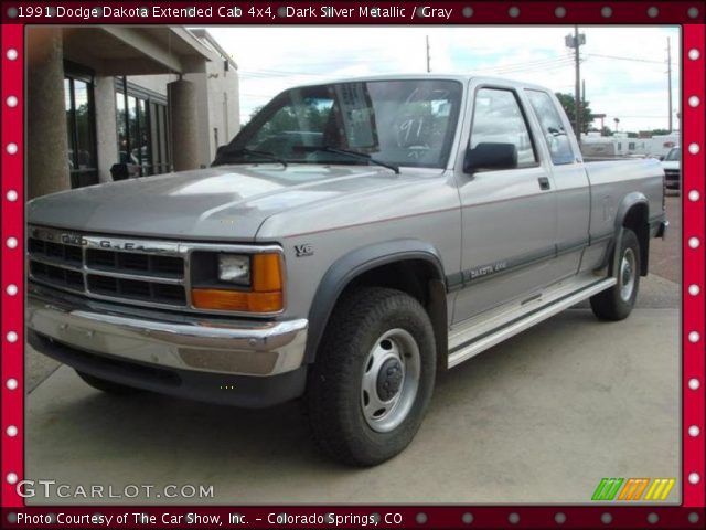 1991 Dodge Dakota Extended Cab 4x4 in Dark Silver Metallic