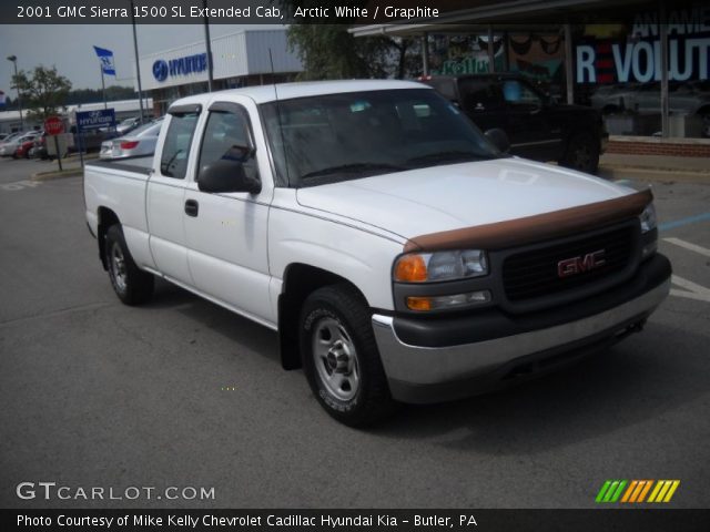 2001 GMC Sierra 1500 SL Extended Cab in Arctic White