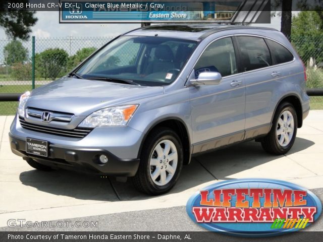 2008 Honda CR-V EX-L in Glacier Blue Metallic