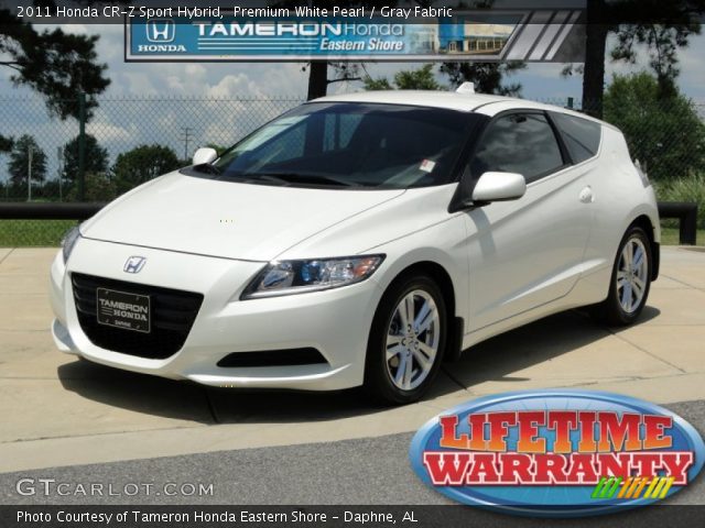 2011 Honda CR-Z Sport Hybrid in Premium White Pearl