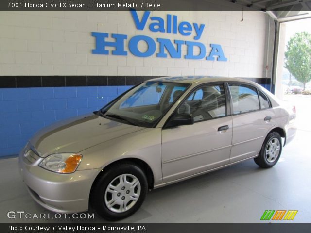 2001 Honda Civic LX Sedan in Titanium Metallic