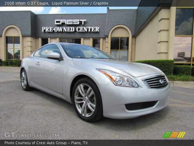 2008 Infiniti G 37 Coupe in Liquid Platinum Silver