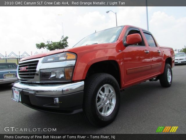 2010 GMC Canyon SLT Crew Cab 4x4 in Red Orange Metallic