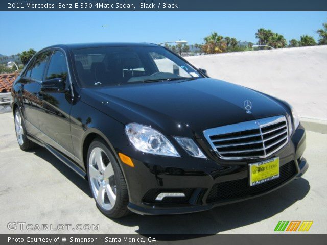 2011 Mercedes-Benz E 350 4Matic Sedan in Black