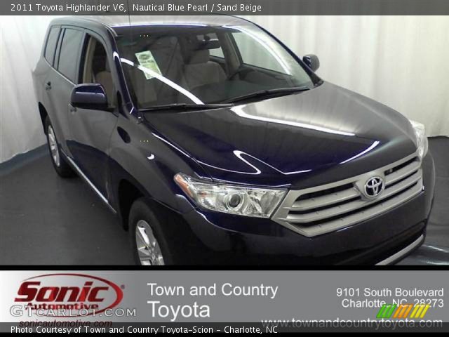 2011 Toyota Highlander V6 in Nautical Blue Pearl