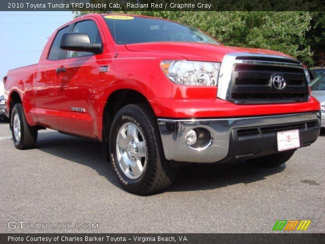 2010 Toyota Tundra TRD Double Cab in Radiant Red