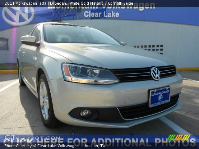 2011 Volkswagen Jetta TDI Sedan in White Gold Metallic