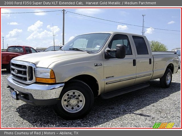 2000 Ford F350 Super Duty XLT Extended Cab in Harvest Gold Metallic