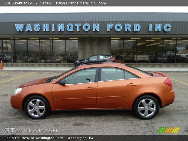2006 Pontiac G6 GT Sedan in Fusion Orange Metallic