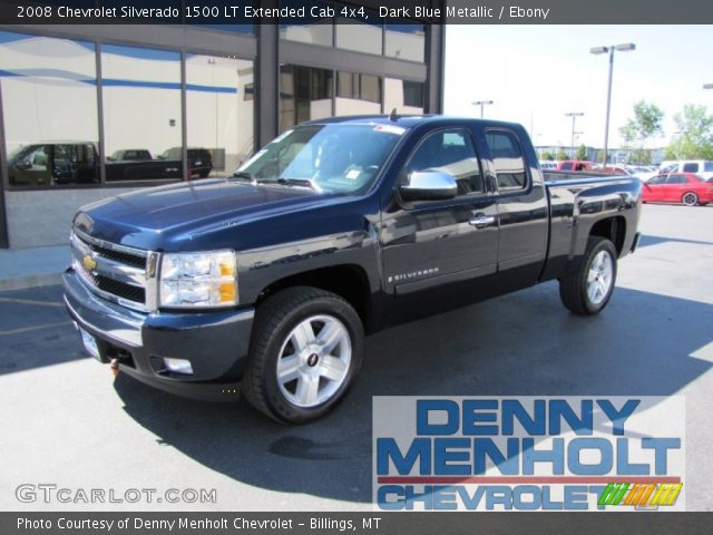 2008 Chevrolet Silverado 1500 LT Extended Cab 4x4 in Dark Blue Metallic