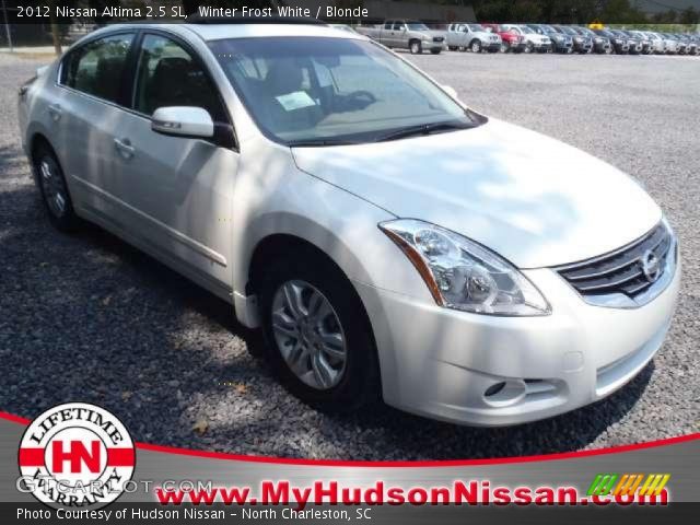 2012 Nissan Altima 2.5 SL in Winter Frost White