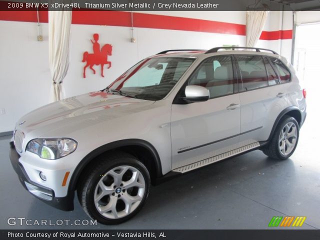 2009 BMW X5 xDrive48i in Titanium Silver Metallic