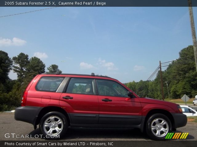 2005 Subaru Forester 2.5 X in Cayenne Red Pearl