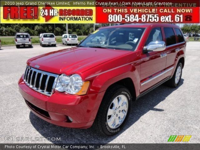 2010 Jeep Grand Cherokee Limited in Inferno Red Crystal Pearl