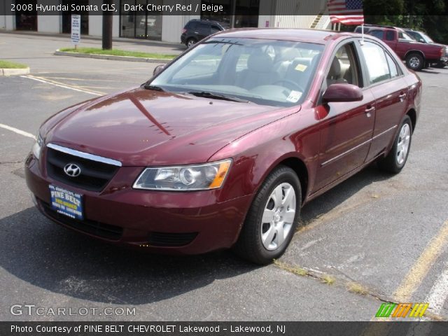 2008 Hyundai Sonata GLS in Dark Cherry Red