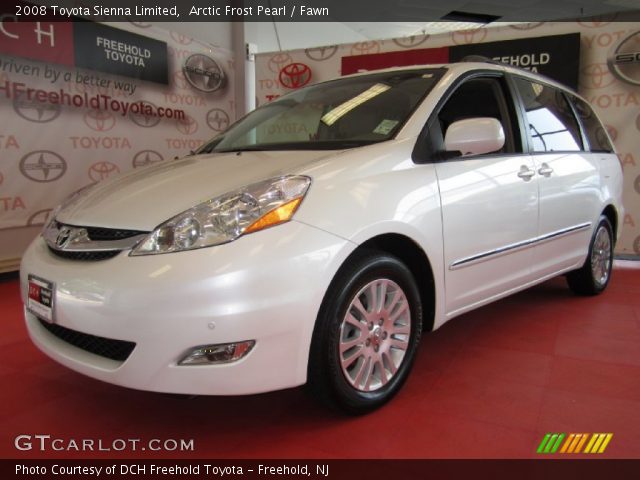 2008 Toyota Sienna Limited in Arctic Frost Pearl