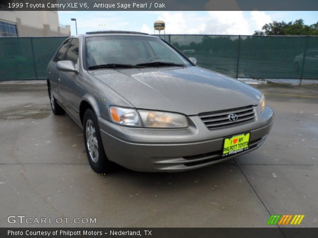 1999 Toyota Camry XLE V6 in Antique Sage Pearl