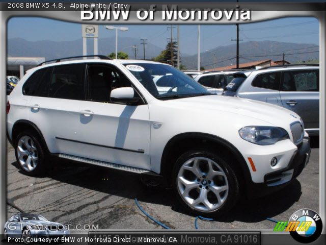 2008 BMW X5 4.8i in Alpine White