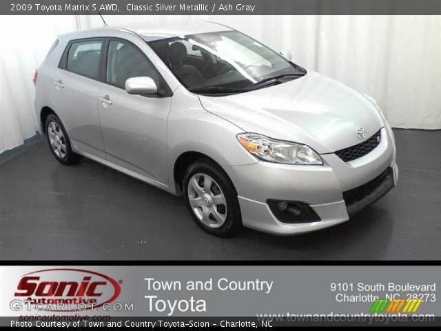 2009 Toyota Matrix S AWD in Classic Silver Metallic