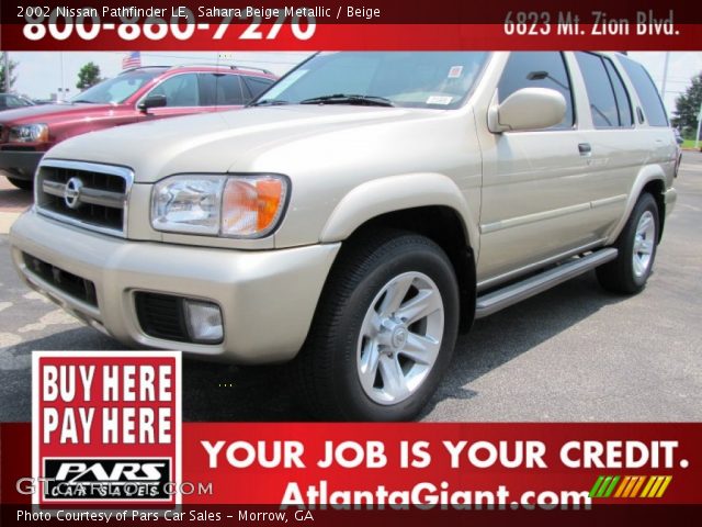 2002 Nissan Pathfinder LE in Sahara Beige Metallic