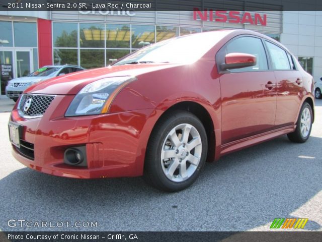 2011 Nissan Sentra 2.0 SR in Lava Red