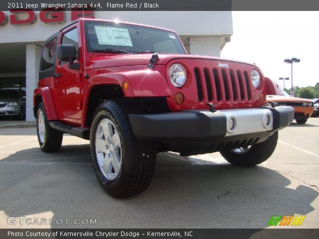 2011 Jeep Wrangler Sahara 4x4 in Flame Red