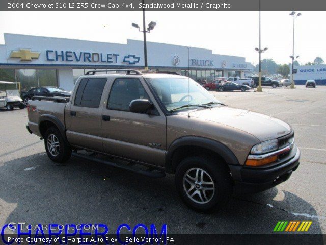 2004 Chevrolet S10 LS ZR5 Crew Cab 4x4 in Sandalwood Metallic