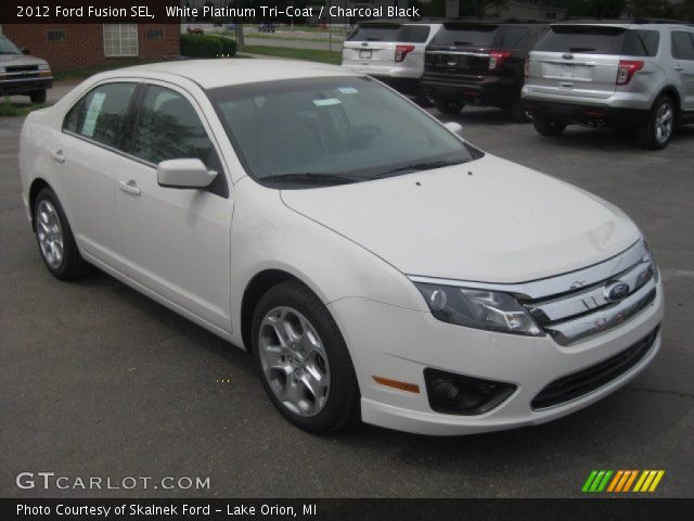 2012 Ford Fusion SEL in White Platinum Tri-Coat