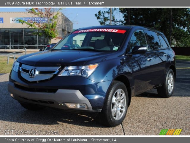 2009 Acura MDX Technology in Bali Blue Pearl