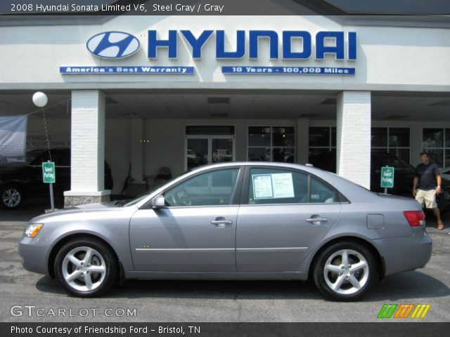 2008 Hyundai Sonata Limited V6 in Steel Gray