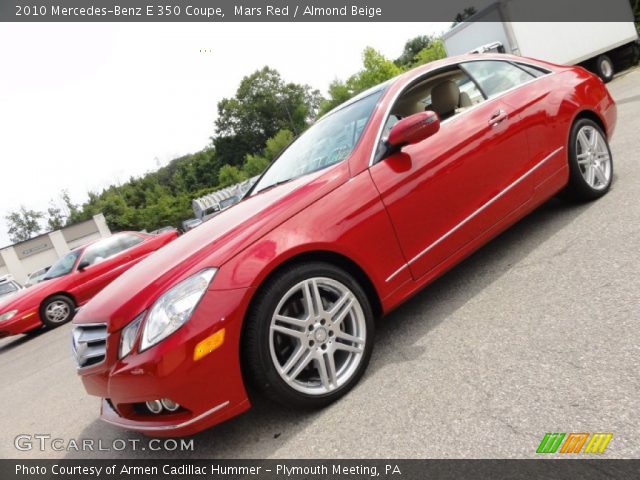2010 Mercedes-Benz E 350 Coupe in Mars Red
