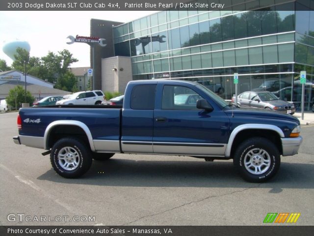 2003 Dodge Dakota SLT Club Cab 4x4 in Patriot Blue Pearl