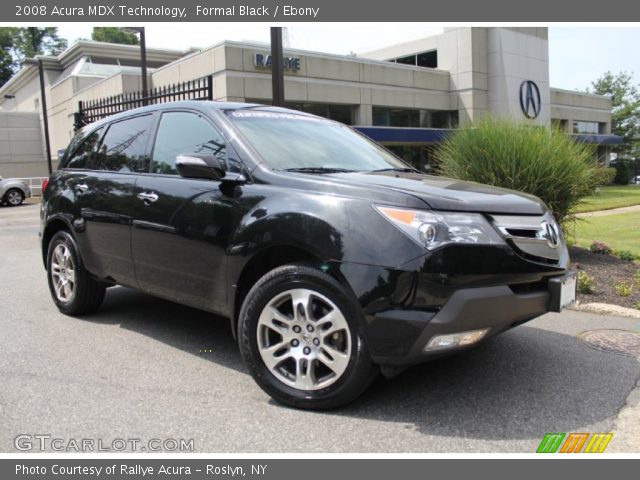 2008 Acura MDX Technology in Formal Black