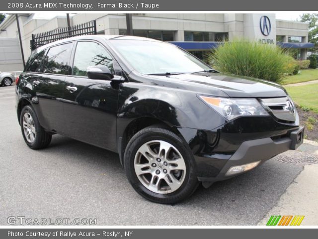 2008 Acura MDX Technology in Formal Black