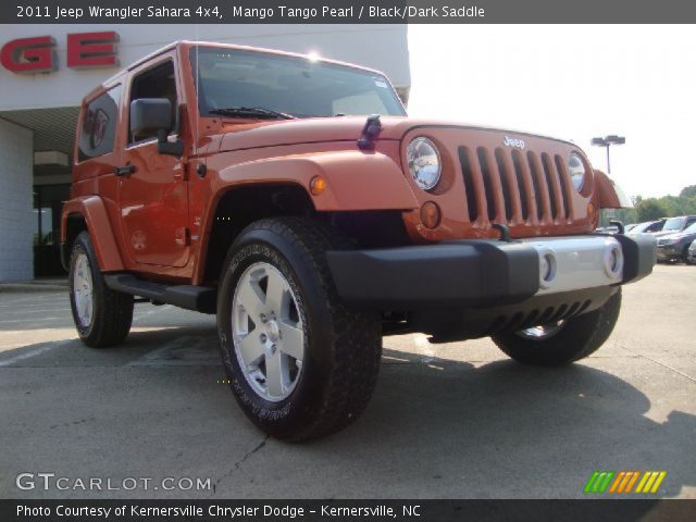 2011 Jeep Wrangler Sahara 4x4 in Mango Tango Pearl