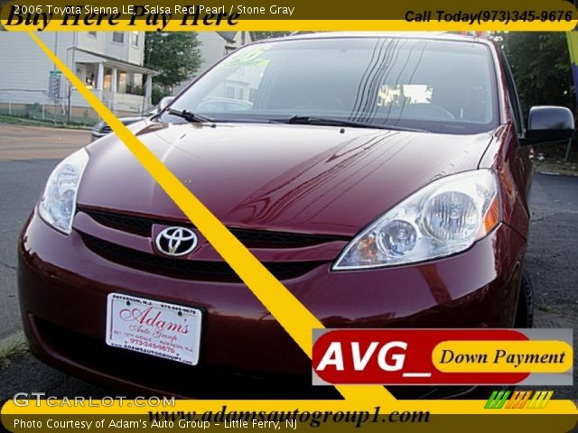 2006 Toyota Sienna LE in Salsa Red Pearl