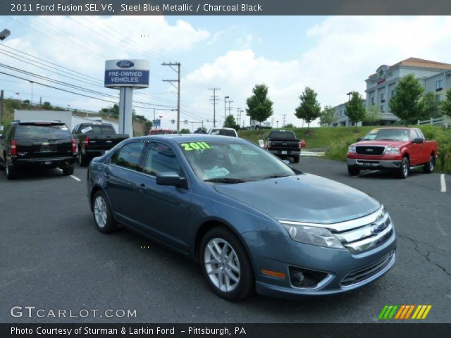 2011 Ford Fusion SEL V6 in Steel Blue Metallic