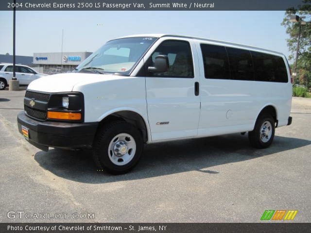 2004 Chevrolet Express 2500 LS Passenger Van in Summit White