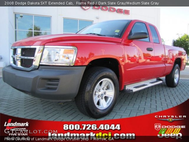 2008 Dodge Dakota SXT Extended Cab in Flame Red