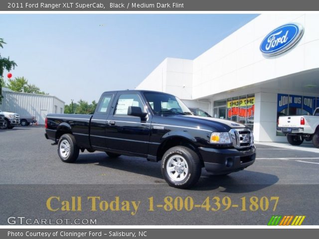 2011 Ford Ranger XLT SuperCab in Black