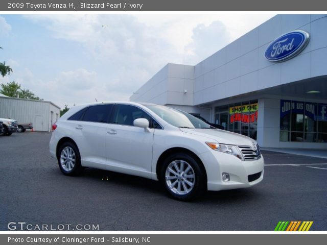 2009 Toyota Venza I4 in Blizzard Pearl