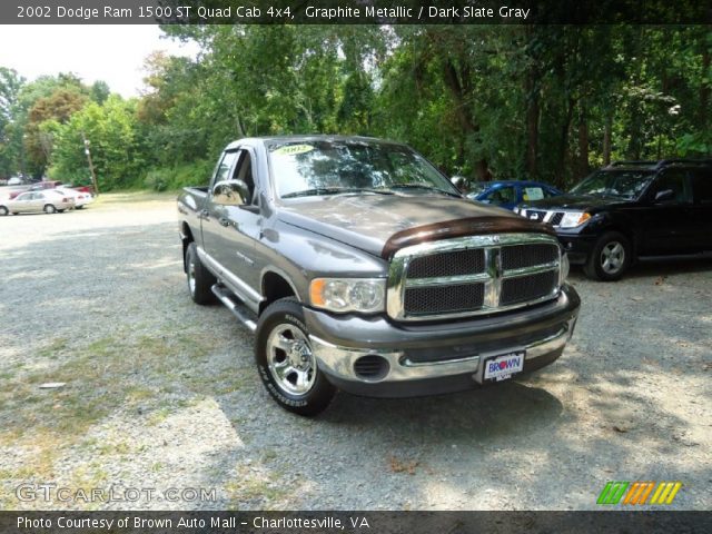 2002 Dodge Ram 1500 ST Quad Cab 4x4 in Graphite Metallic