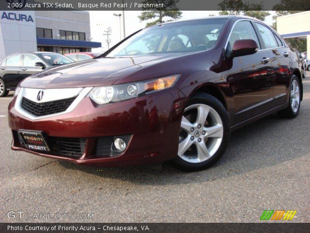 2009 Acura TSX Sedan in Basque Red Pearl