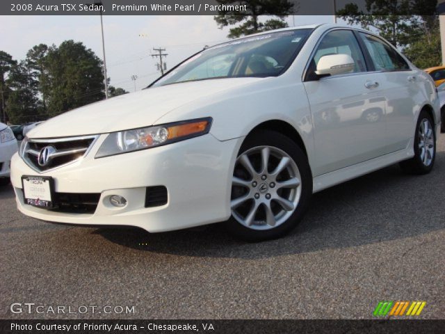 2008 Acura TSX Sedan in Premium White Pearl