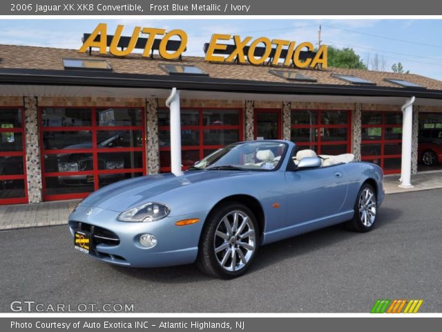 2006 Jaguar XK XK8 Convertible in Frost Blue Metallic