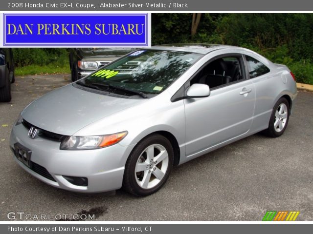 2008 Honda Civic EX-L Coupe in Alabaster Silver Metallic